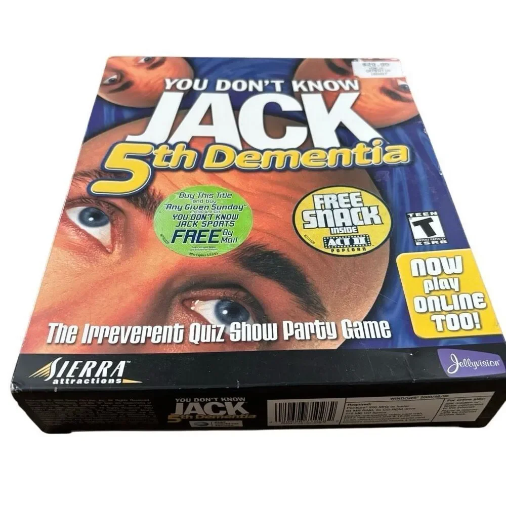 You Don’t Know Jack 5th Dementia PC CD-ROM For Windows 2000/98/95